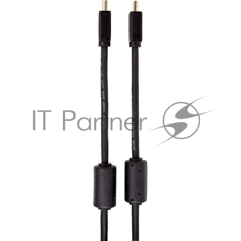 Кабель HDMI-19M --- HDMI-19M ver 2.0+3D/Ethernet ,3m, 2 фильтра Telecom/VCOM <TCG215F-3M>