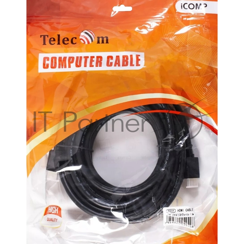 Кабель HDMI-19M --- HDMI-19M ver 2.0+3D/Ethernet ,7.5m, 2 фильтра Telecom/VCOM <TCG215F-7.5M>