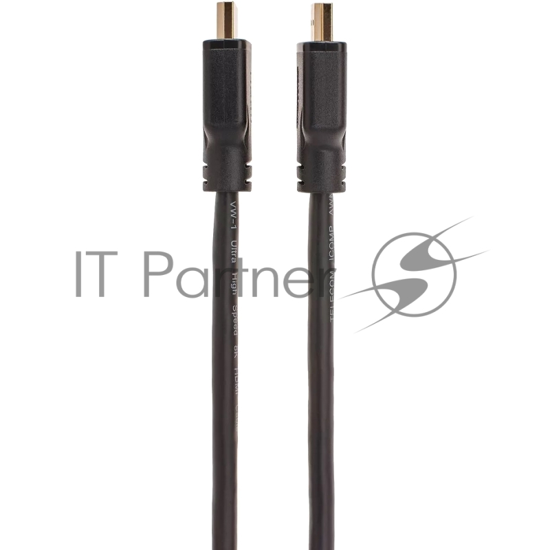 Кабель HDMI 19M/M,ver. 2.1, 8K@60 Hz 0.5m Telecom/VCOM <TCG255-0.5M>