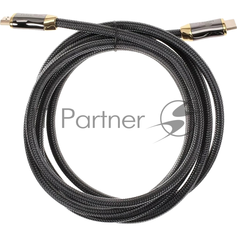 Кабель HDMI 19M/M,ver. 2.1, 8K@60 Hz 3m метал разъемы, нейлоновая оплетка Telecom <TCG300-3M>