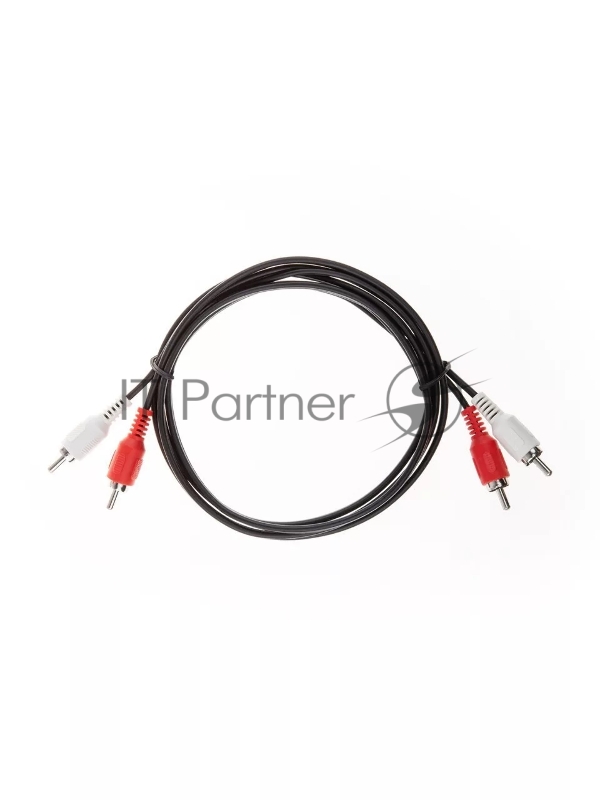 Кабель VCOM VAV7158-1.5M Кабель соединительный 2xRCA (M) - 2xRCA (M) черный 1,5m