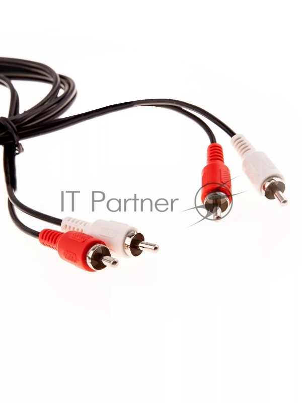 Кабель VCOM VAV7158-1.5M Кабель соединительный 2xRCA (M) - 2xRCA (M) черный 1,5m