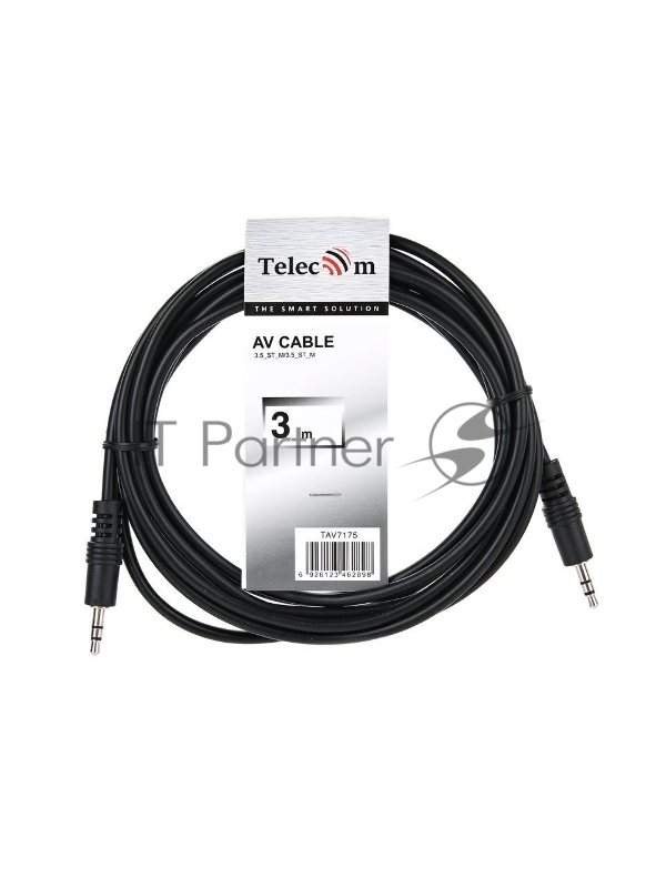 Кабель Telecom Кабель соединительный (TAV7175-3M) 3.5 Jack (M) - 3.5 Jack (M), стерео, аудио, 3м 6926123462898