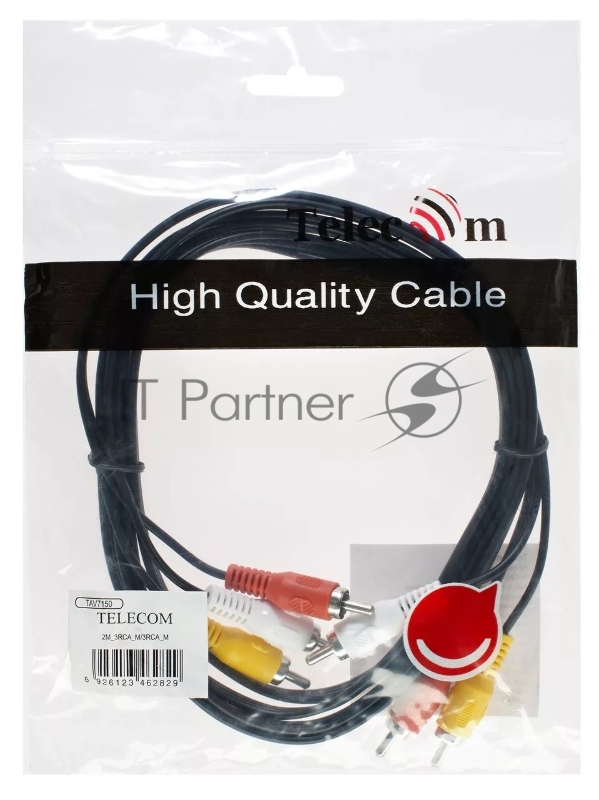 Кабель соединительный 3xRCA (M) - 3xRCA (M), 2m Telecom <TAV7150-2M>