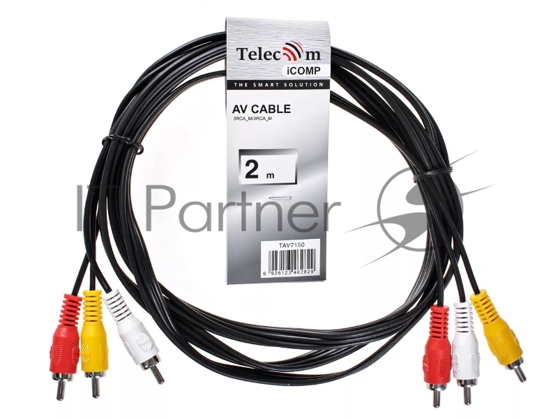 Кабель соединительный 3xRCA (M) - 3xRCA (M), 2m Telecom <TAV7150-2M>