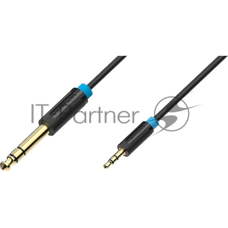 Кабель Vention аудио Jack 6,5 mm M/ 3,5 M - 1,5м BABBG