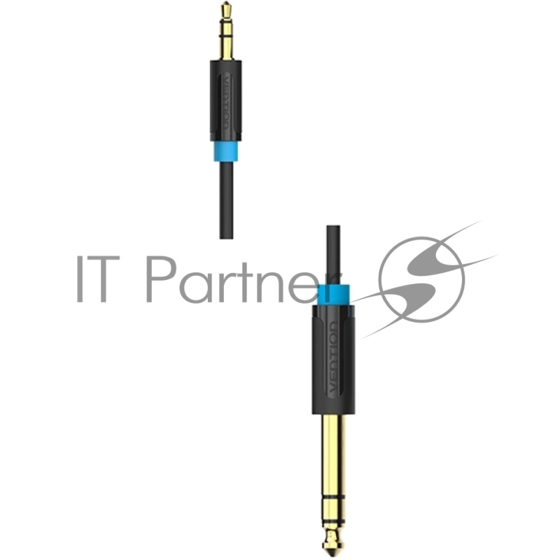Кабель Vention аудио Jack 6,5 mm M/ 3,5 M - 3 м BABBI