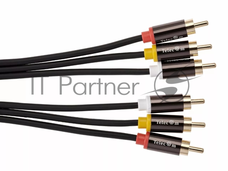Кабель соединит 3xRCA (M) - 3xRCA (M), 1.5m TelecomPRO<TAV7150M-1.5M>