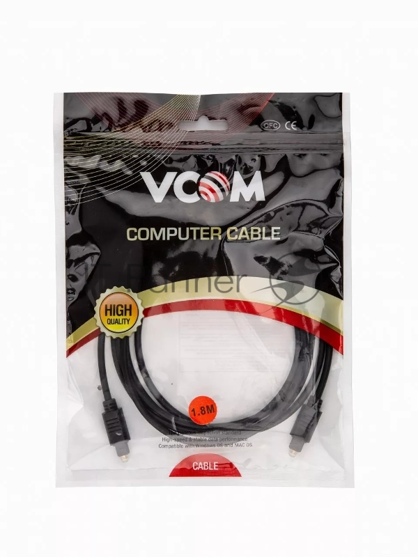 Оптический кабель ODT (Toslink)-M -- > ODT (Toslink)-M , 2m, VCOM <CV905-2M>