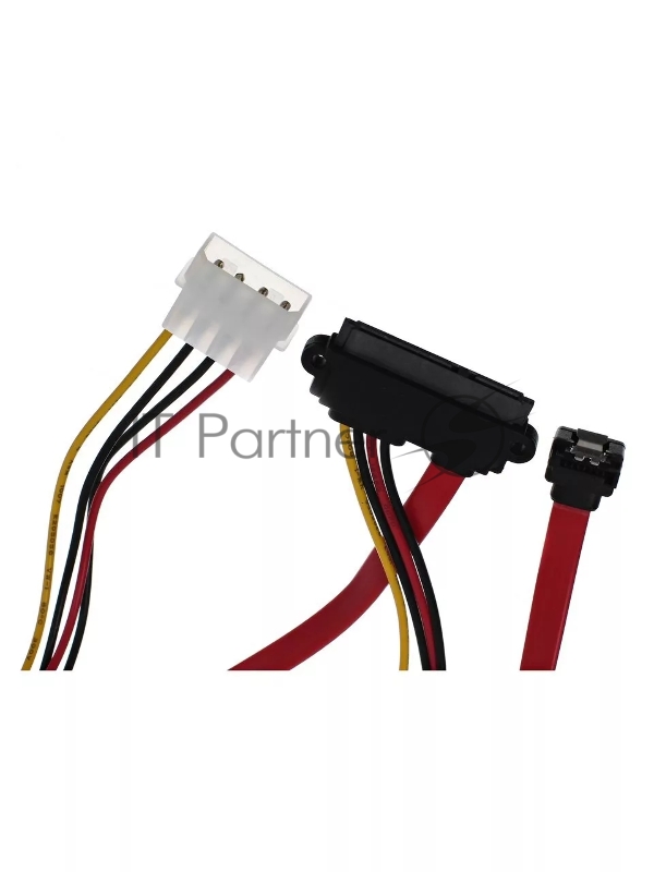 Кабель питания VCOM Slim SATA (VHC7702), SATA данные+питание 7+15 pin , 0.45м