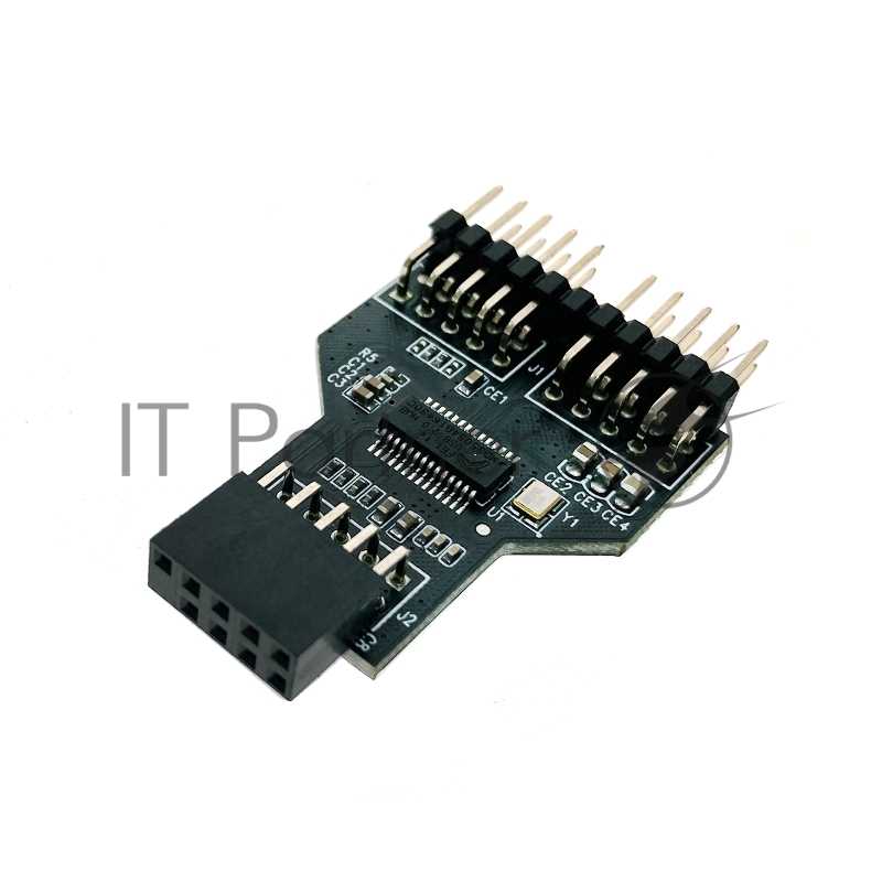 Переходник с материнской платы IDC 10 Pin female to 2*10 Pin male, Ei9to2x9 Espada