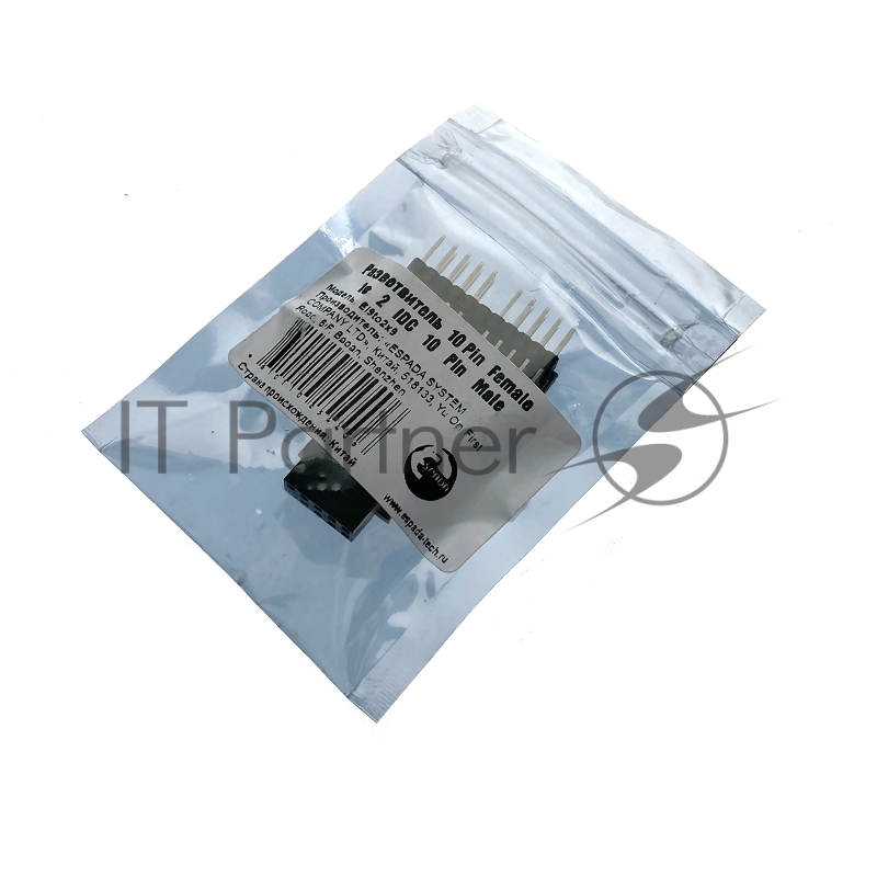 Переходник с материнской платы IDC 10 Pin female to 2*10 Pin male, Ei9to2x9 Espada