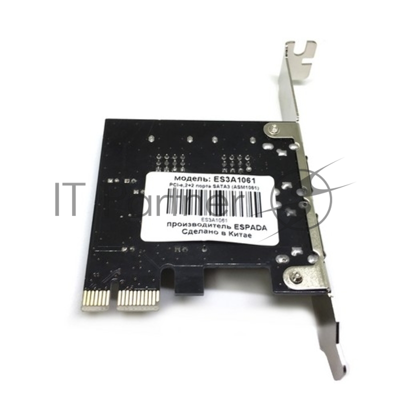 Контроллер PCI-E, SATA3 2 int + 2 ext, ASM1061 (ES3A1061), Espada, oem