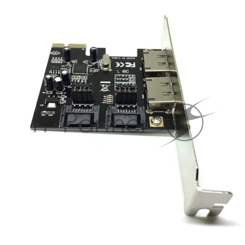 Контроллер PCI-E, SATA3 2 int + 2 ext, ASM1061 (ES3A1061), Espada, oem