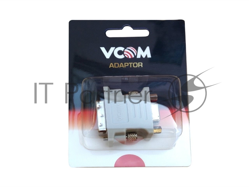 Переходник Vcom Адаптер DVI-I - VGA(15F) VCOM <VAD7817>