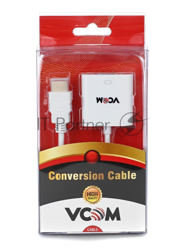 Переходник VCOM CG558 Кабель-переходник HDMI(M) -> VGA(F)