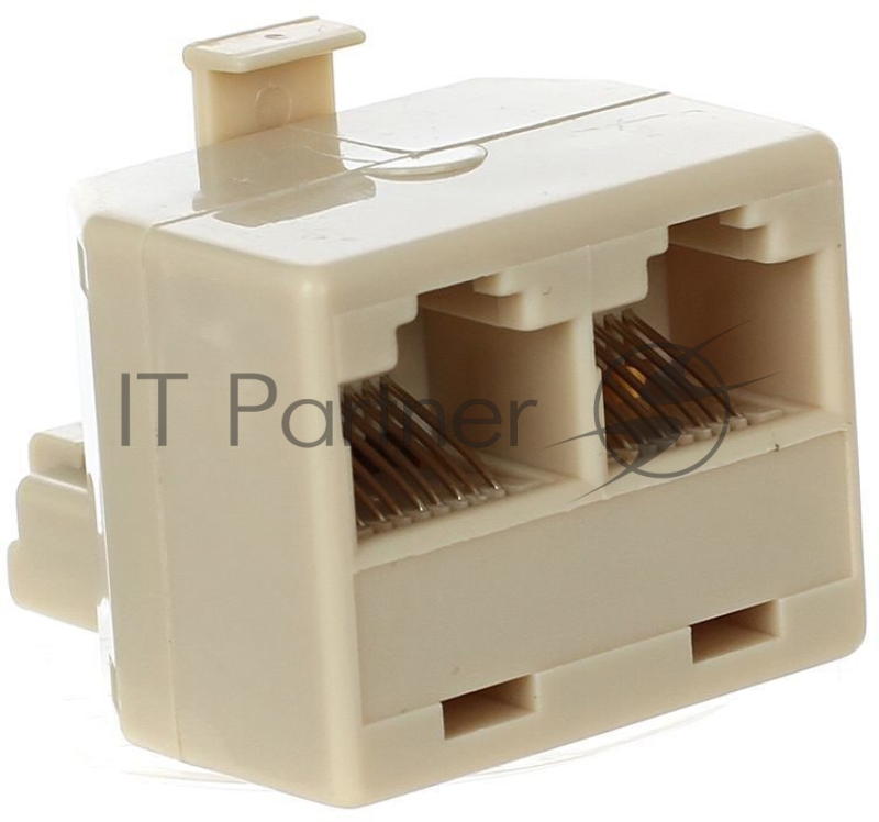 Переходник VCOM VTE7714 Переходник-разветвитель 8P8C Plug/2-8P8C Jack