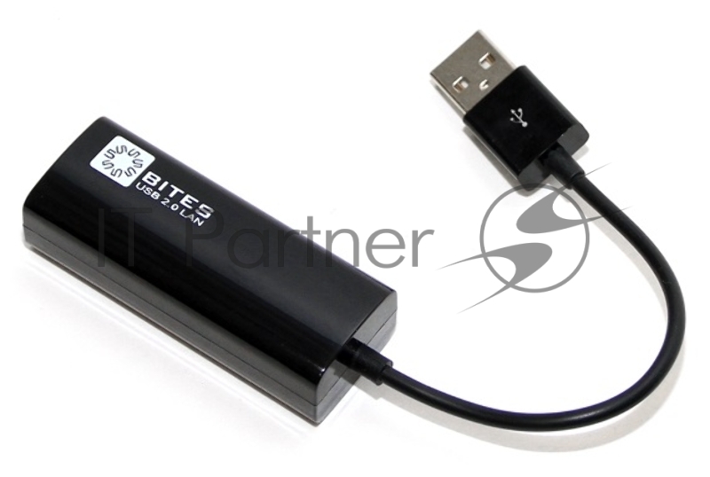 Адаптер USB Ethernet Кабель-адаптер USB2.0 -> RJ45 10/100 Мбит/с, 10см. 5bites UA2-45-02BK