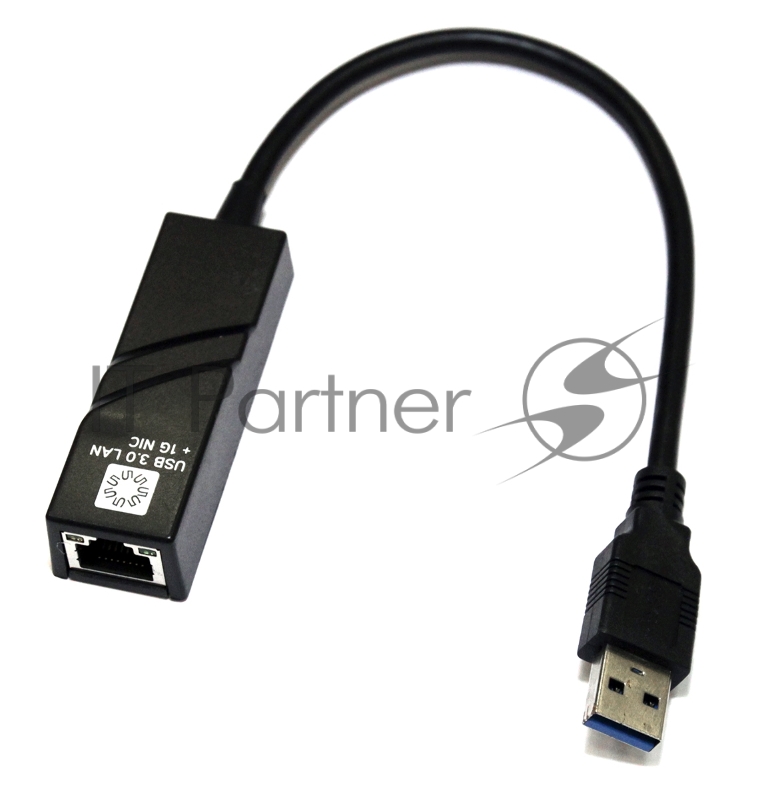 Адаптеры USB Ethernet 5bites Кабель-адаптер 5bites UA3-45-01BK USB3.0 -> RJ45 10/100/1000 Мбит/с, 10см