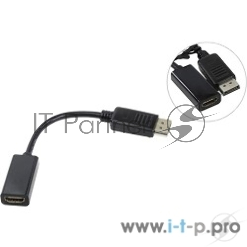 Кабель-переходник DP --> HDMI-F 0.2m , Telecom (TA553)