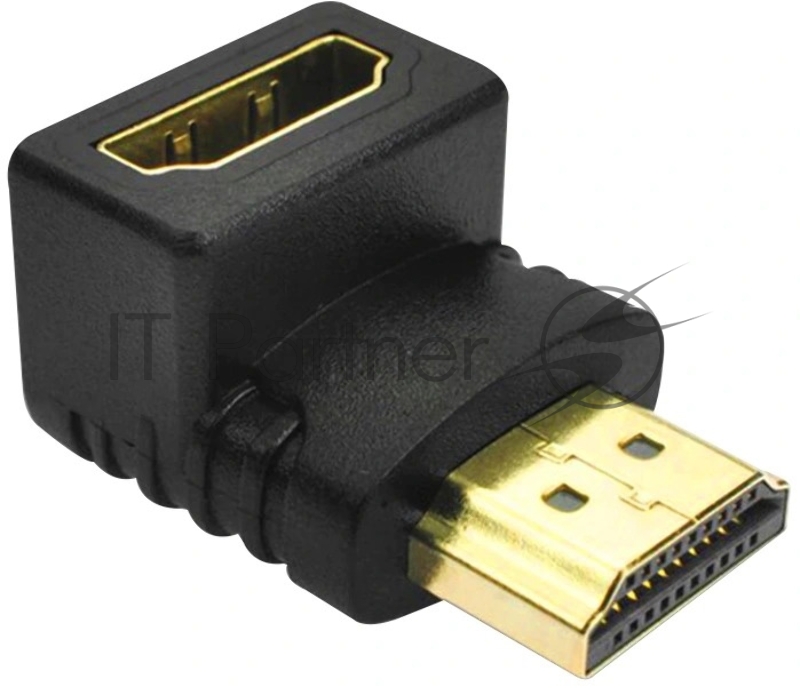 Переходник Greenconnect HDMI-HDMI 19M / 19F верхний угол, (GCR-CV304)