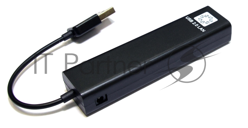 Кабель-адаптер 5bites UA2-45-06BK USB2.0 / 3*USB2.0 / RJ45 100MB / BLACK