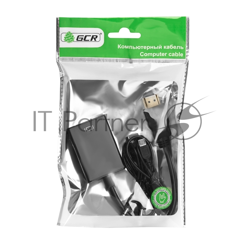 Greenconnect Мультимедиа professional конвертер-переходник HDMI > VGA +audio + micro USB для доп.питания, GCR-HD2VGA3 Greenconnect Мультимедиа professional конвертер-переходник HDMI > VGA +audio + micro USB для доп.питания, GCR-HD2VGA3