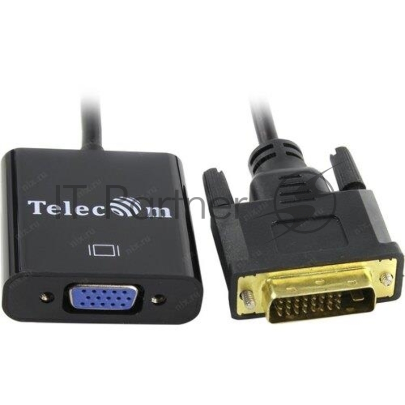 Кабель-переходник VCOM DVI-D 25M ---> VGA 15F Telecom <TA491> Кабель-переходник DVI-D 25M ---> VGA 15F Telecom <TA491>