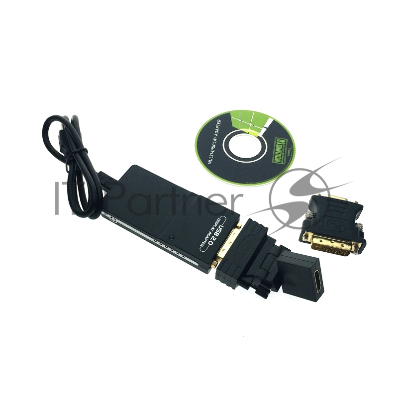 Переходник Espada Конвертер USB to DVI/HDMI/VGA (1080разр.), H000USB