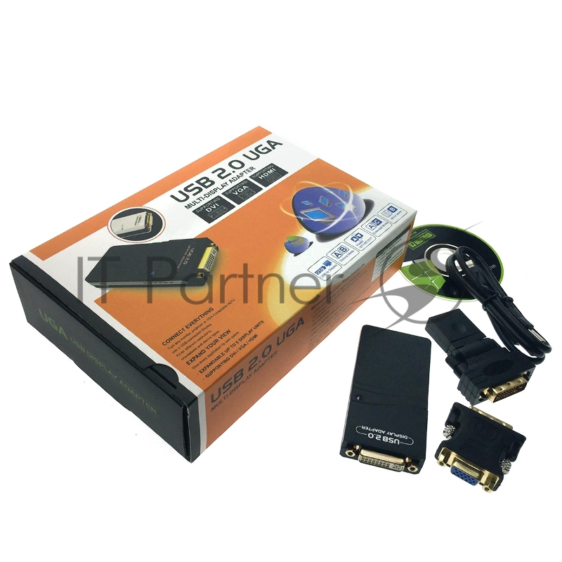 Переходник Espada Конвертер USB to DVI/HDMI/VGA (1080разр.), H000USB