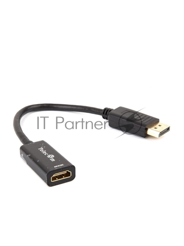 Кабель-переходник DP --> HDMI-F 4K@30Hz 0.2m , Telecom (TA801)