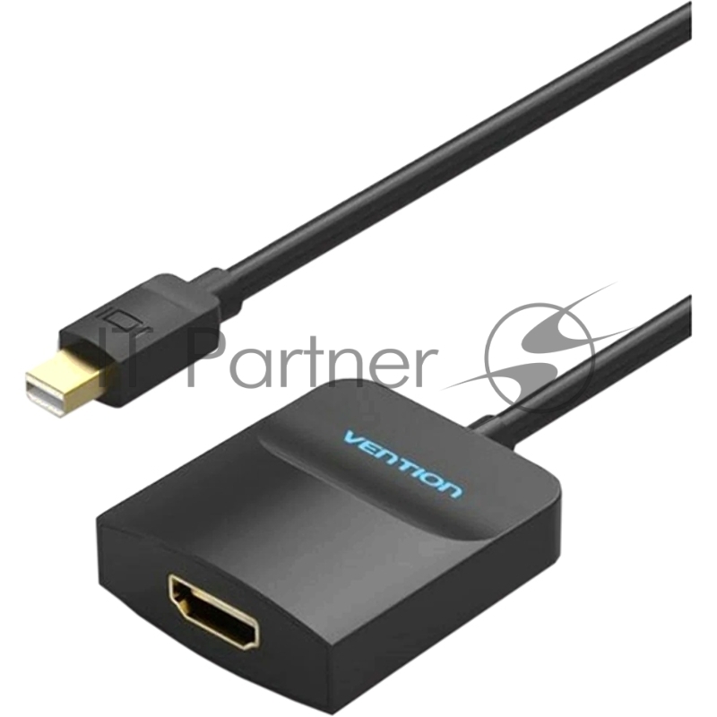 Адаптер-переходник Vention mini DisplayPort 20M > HDMI F Чёрный (HBCBB)