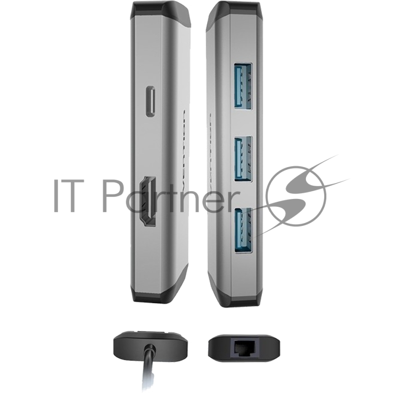 Мультифункциональный хаб Vention USB Type C 6 в 1 (CNCHB)