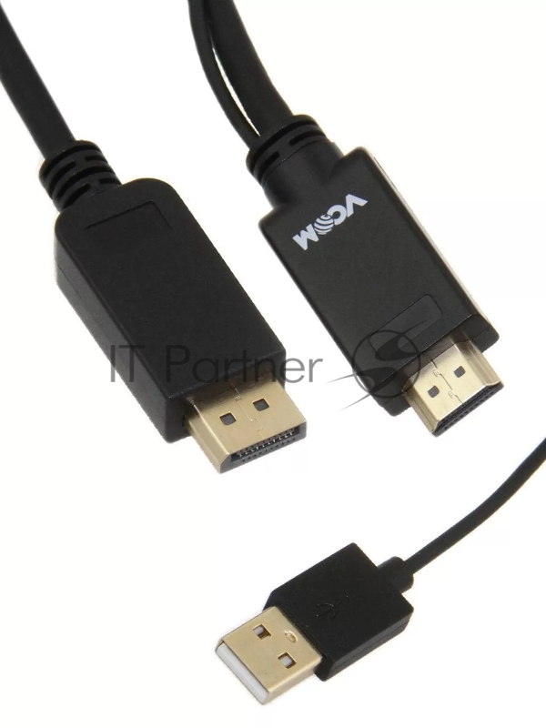Кабель-переходник HDMI(M) +USB---> DP(M) 4K*30Hz 1.8M, VCOM [CG599C-1.8M) Кабель-переходник HDMI(M) +USB---> DP(M) 4K*30Hz 1.8M, VCOM [CG599C-1.8M)