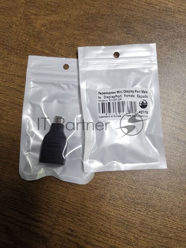 Переходник Espada Mini Display Port M to DisplayPort F (EmiDP-DP)
