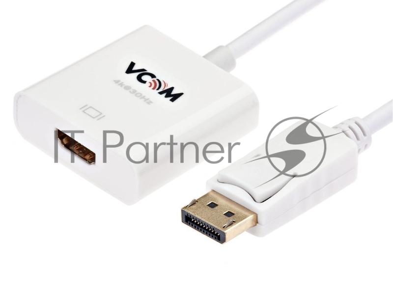 Кабель-переходник DisplayPort(M) ---> HDMI(F) 0.2m 4K@30Hz VCOM <CG601> Кабель-переходник DisplayPort(M) ---> HDMI(F) 0.2m 4K@30Hz VCOM <CG601>