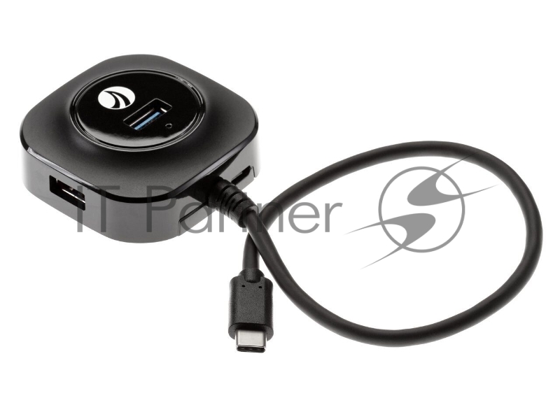 Кабель-концентратор TypeC USB3.1----4 USB3.0 +microUSB 0.3m VCOM (DH307C)