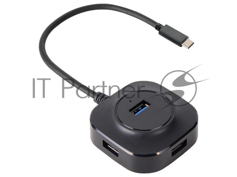 Кабель-концентратор TypeC USB3.1----4 USB3.0 +microUSB 0.3m VCOM (DH307C)