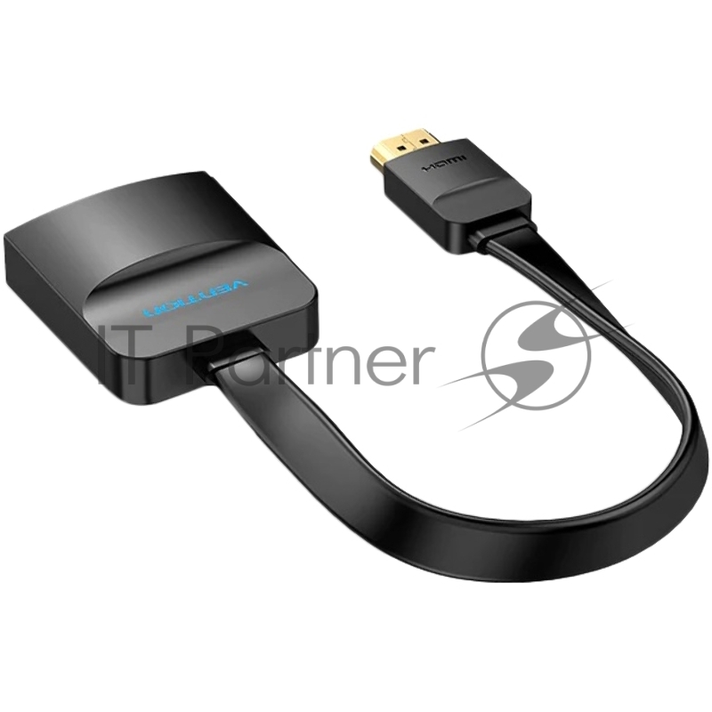 Мультимедиа конвертер Vention HDMI > VGA + аудио, гибкий, плоский