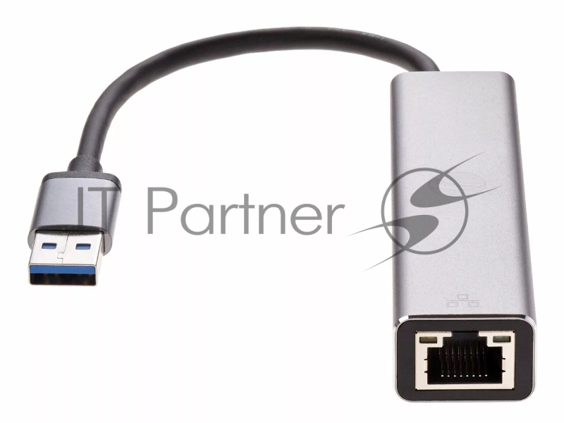 Переходник USB 3.0 -->RJ-45 1000Mbps+3 USB3.0, Aluminum Shell, 0.2м VCOM <DH312A>