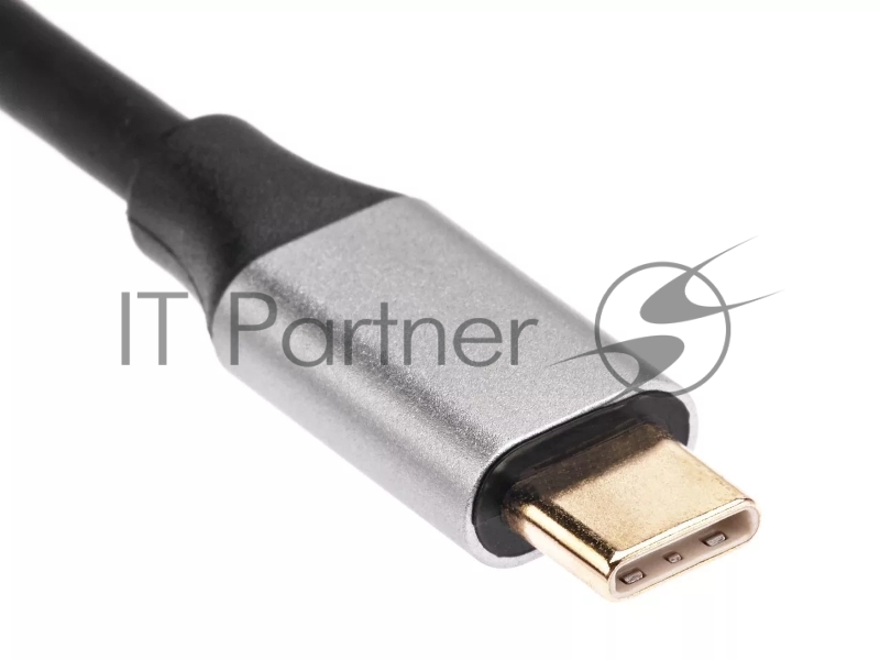 Кабель-концентратор USB3.1 TypeCm -->HDMI+USB3.0+PD+VGA Alum Grey 4K@30Hz, Telecom<TUC055>