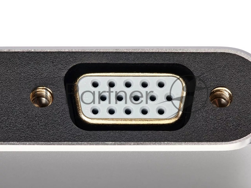 Кабель-концентратор USB3.1 TypeCm -->HDMI+USB3.0+PD+VGA Alum Grey 4K@30Hz, Telecom<TUC055>