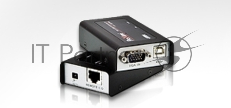 Удлинитель, SVGA+KBD+MOUSE USB ATEN, 100 метр., HD-DB15+USB A-тип/USB B-тип, Female, c KVM-шнуром USB, Б.П. 220> 5V (CE100-A7-G)