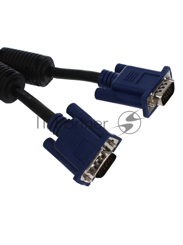 Кабель VCOM VVG6448-40MC монитор-SVGA card (15M-15M) 40м 2 фильтра