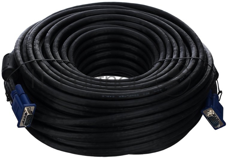 Кабель VCOM VVG6448-40MC монитор-SVGA card (15M-15M) 40м 2 фильтра