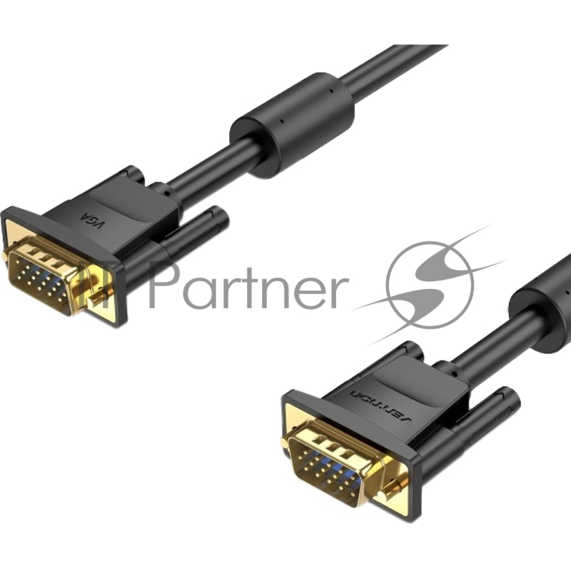 Кабель Vention VGA 15M/15M с 2 ферритовыми фильтрами - 5м