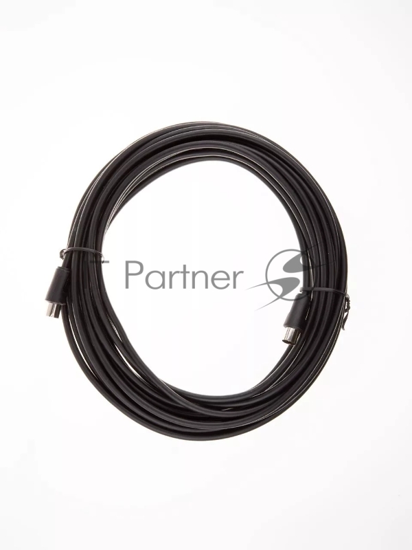 Кабель соединительный антенный 9.5mm, 75Ом,ТВ-М-->ТВ-M, 10m, Telecom (TTV9555-10M)