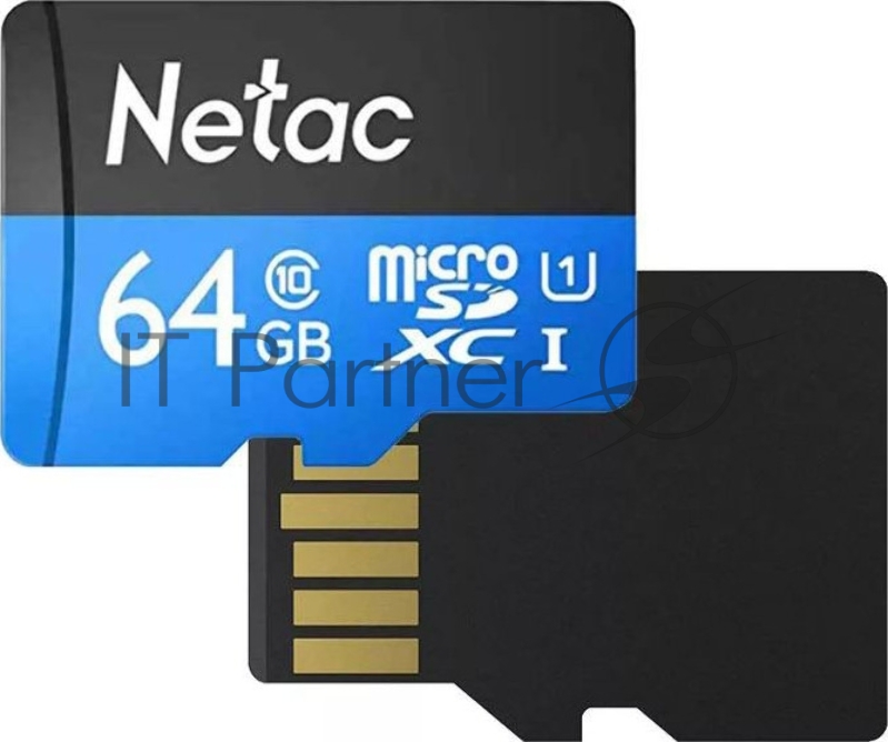 Флеш карта microSDHC 64GB Netac P500 <NT02P500STN-064G-S> (без SD адаптера) 80MB/s