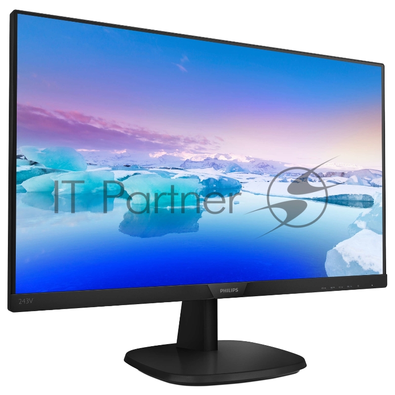 Монитор 23.8 Philips 243V7QDAB (00/01) черный IPS LED 5ms 16:9 DVI HDMI матовая 10000000:1 250cd 178гр/178гр 1920x1080 D-Sub FHD 3.66кг