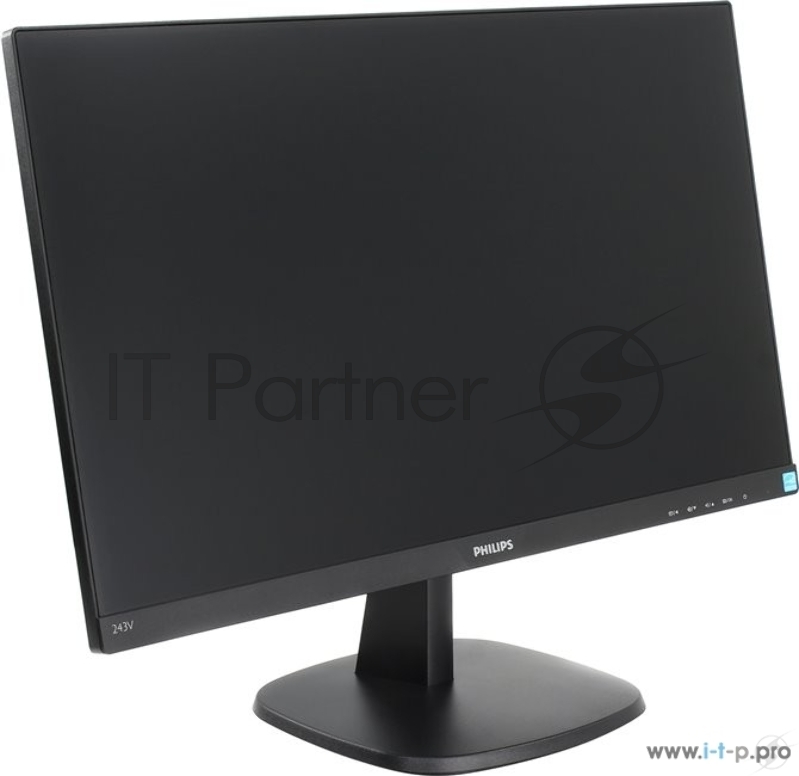 Монитор 23.8 Philips 243V7QDAB (00/01) черный IPS LED 5ms 16:9 DVI HDMI матовая 10000000:1 250cd 178гр/178гр 1920x1080 D-Sub FHD 3.66кг